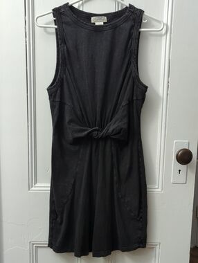L*space Black Knot-Front Sleeveless Mini Dress